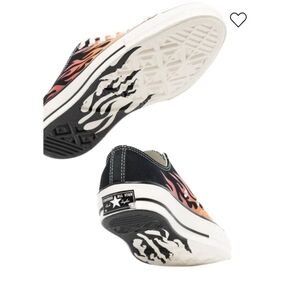 Converse Chuck 70 Ox Flames Black Sneakers
